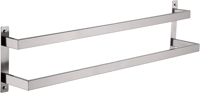 KOKOSIRI Bath Towel Bars 32 Inches Bathroom 2-Tiers Ladder Towel Rails Towel by KOKOSIRI
