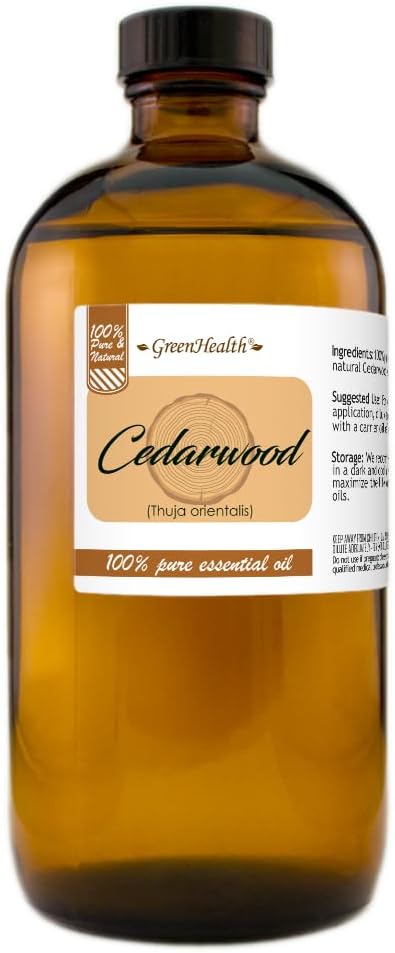 GreenHealth Cedarwood Essential Oil 16 fl oz – 100% Pure & Natural – Bulk Size - Image 2