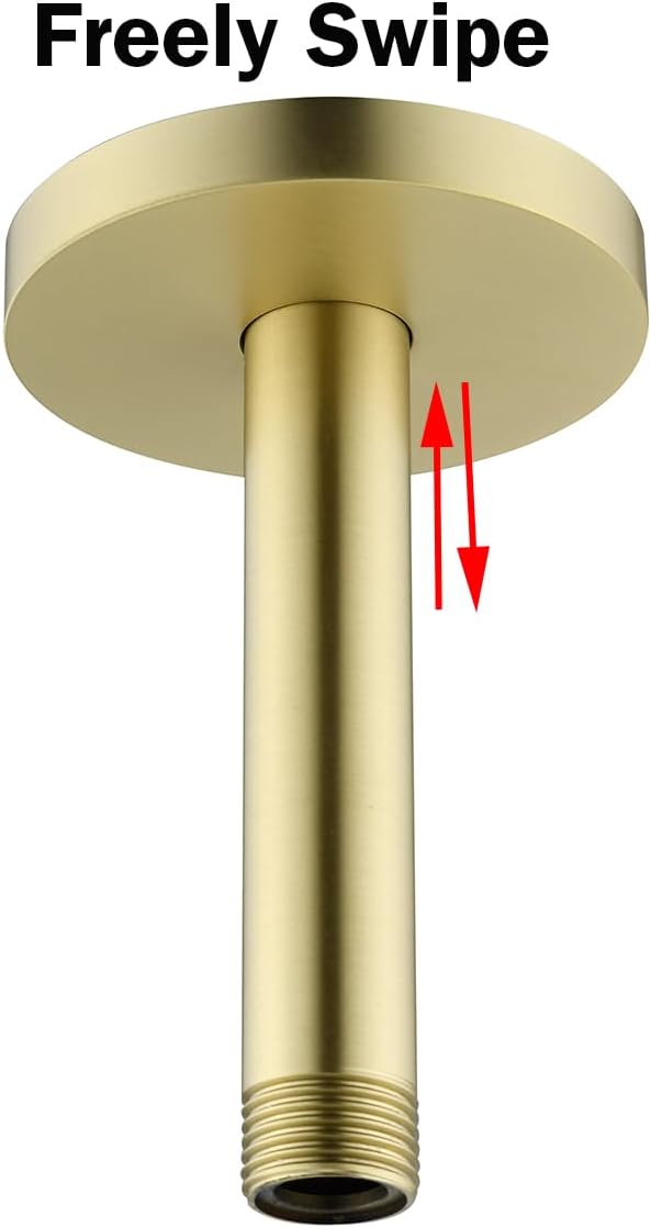 RANDOM Shower Arm with Flange, Brushed Gold.RD91038-4BG - Image 7