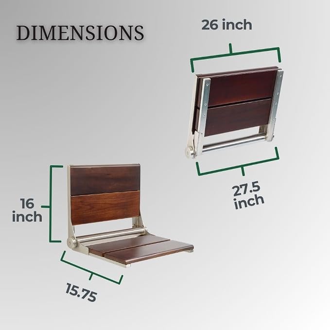 Folding Shower Seat Wall Mounted - Image 4