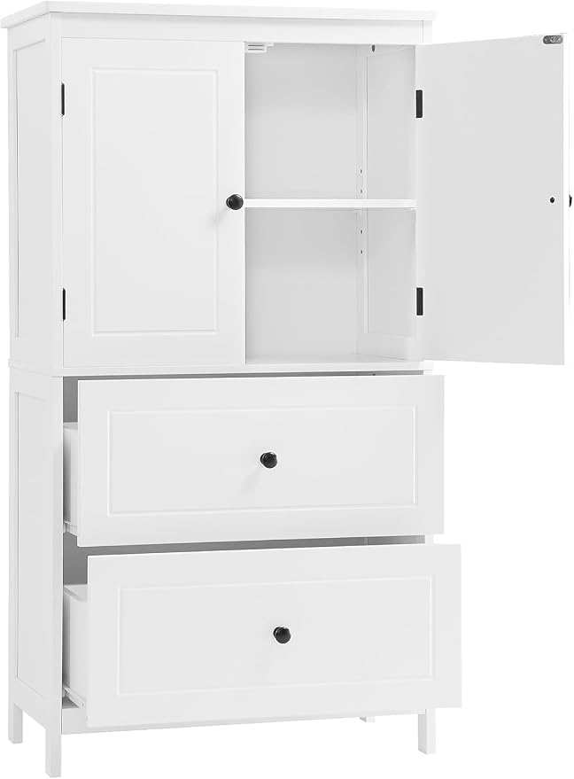 Tall Wide Storage Cabinet, Wood Kitchen Cabinet - Image 8