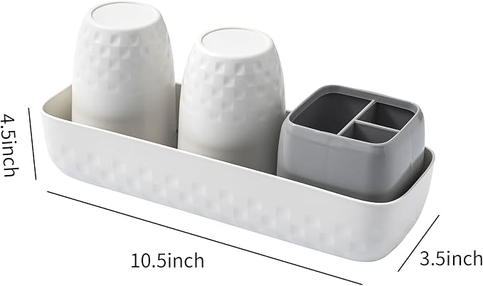 Toothbrush Holder for Bathrooms, Toothbrush Organizer Countertop for Toothbrush - Image 4