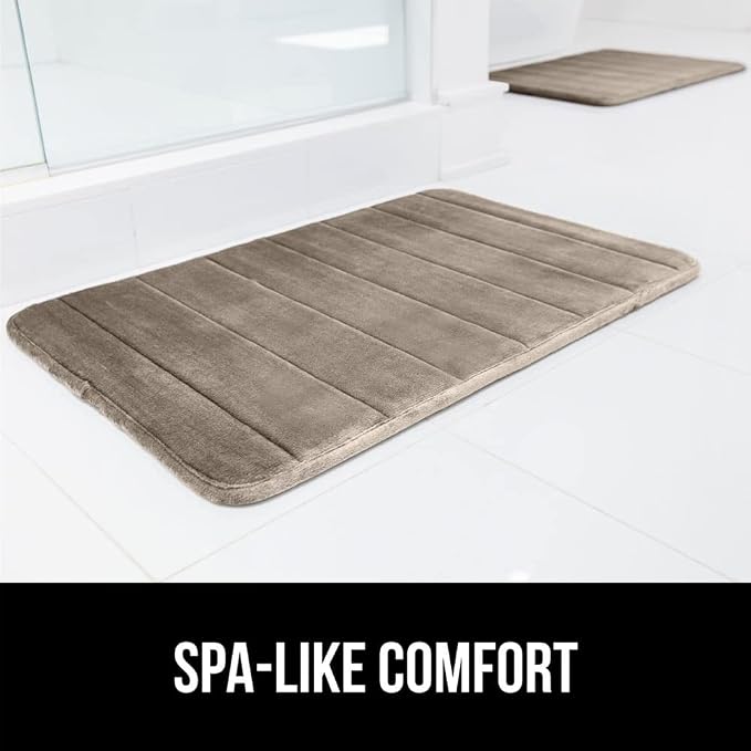 GORILLA GRIP Memory Foam Bath Mat, Soft Absorbent US Designed Bathroom Rug - Image 9