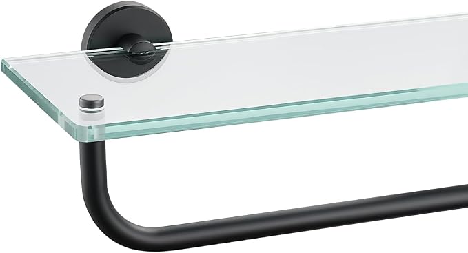 JQK Bathroom Glass Shelf, Shelf by Homeimprovement