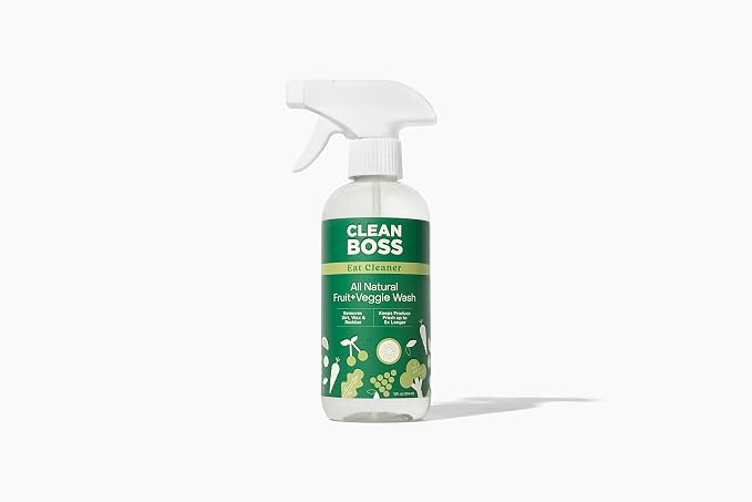 CleanBoss Eat Cleaner Triple-Action Fruit + Veggie Wash - 12 oz by CleanBoss