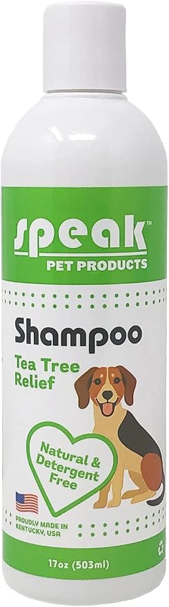 Natural Dog Shampoo, Tea Tree Relief by SpeakPetProducts