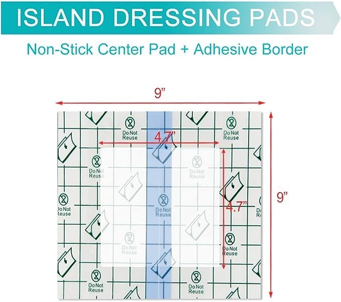 9"x9" Waterproof Shower Cover Incision Bandages - Image 6