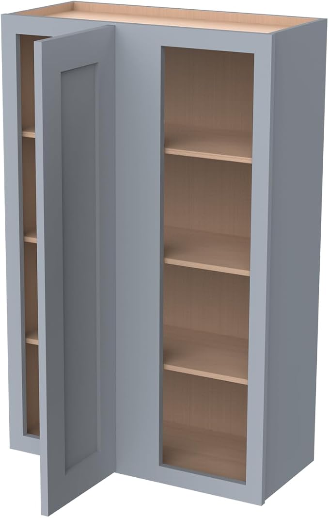 Solid Hardwood Wall Blind Corner Cabinets, Adjustable Shelves, Soft-Close Doors - Image 4