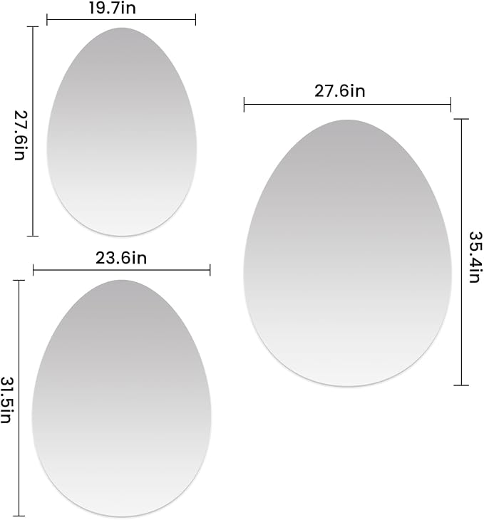 VASUHOME Drop Frameless Bathroom Mirror, 24 x 32 Inch Wall Vanity Mirror - Image 7