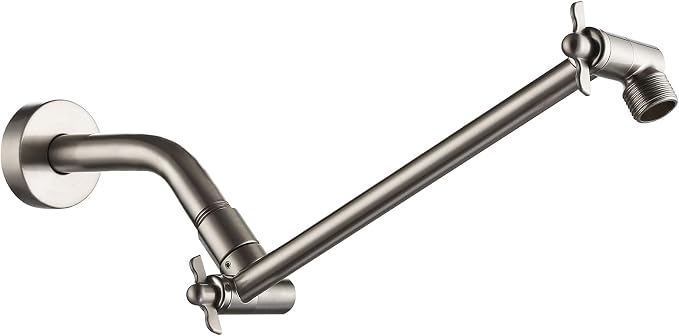 Shower Head Extension Arm, Adjustable Shower Head Arm Extender by Pichrain