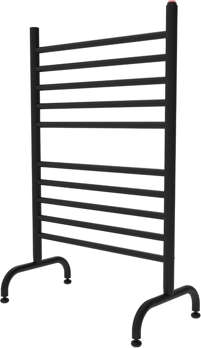 Amba SAFSMB-24 Solo 24" Freestanding 10 Bar Towel Warmer in Matte Black - Image 2