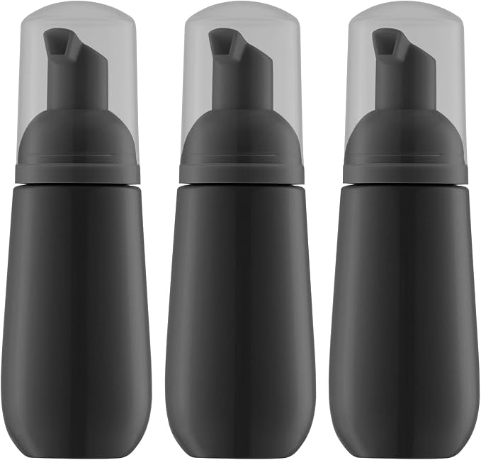 2oz Foam Bottle, Empty Travel Foaming Pump Dispenser by HOME