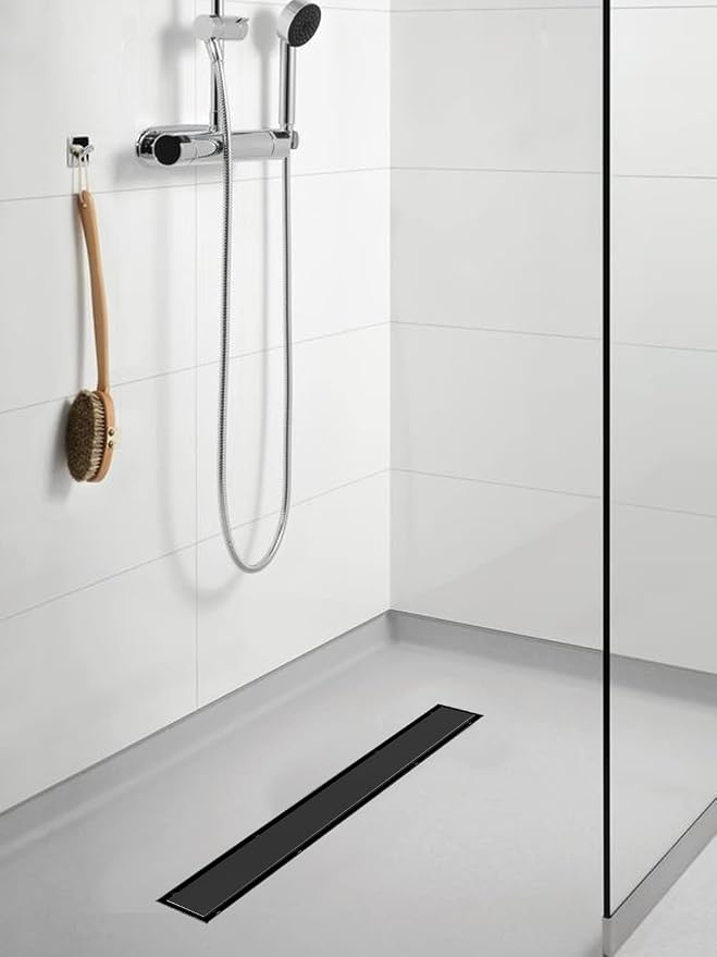 Linear Shower Drain, 36 inch Black Drain - Image 7