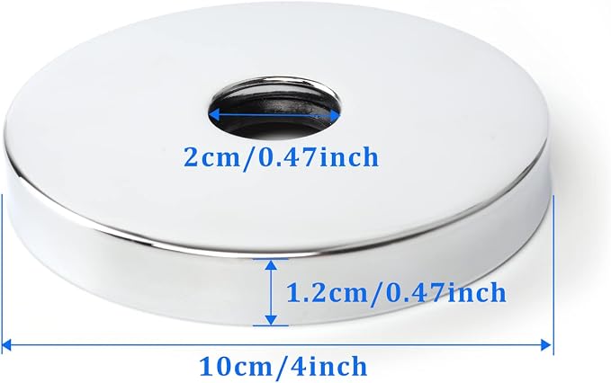 4 Inch Shower Arm Flange Oversized Plumbing Cover Plates, Universal Extra Large - Image 2
