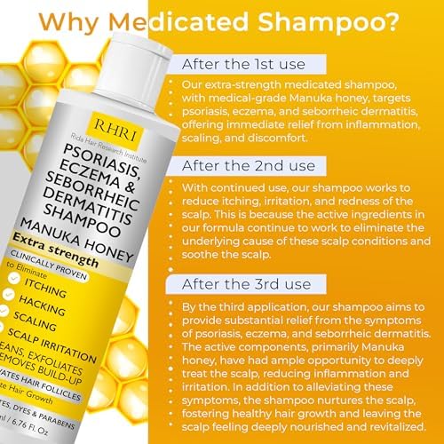 Antifungal Psoriasis Shampoo, Seborrheic Dermatitis Shampoo | Soothes Itching - Image 5