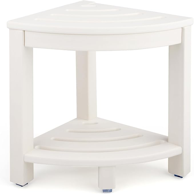 HDPE Corner Shower Stool, Shower Bench Seat by Apolimi