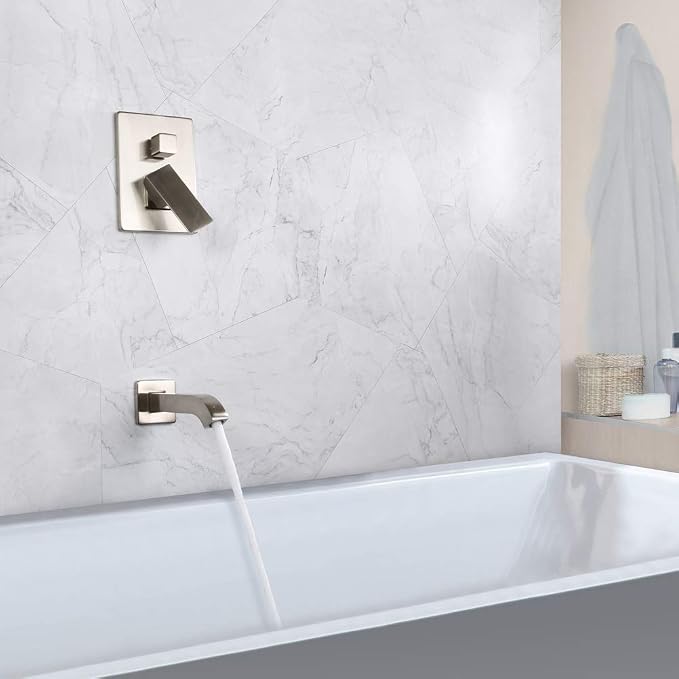 POP SANITARYWARE Shower Tub Faucet Set Brushed Nickel Bathroom 8 Inch Shower - Image 4