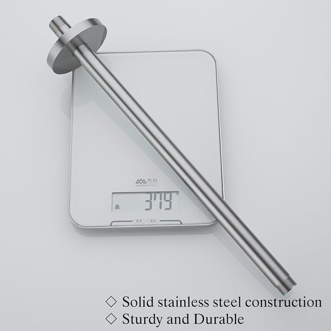 RANDOM Brushed Nickel Shower Arm - Image 5