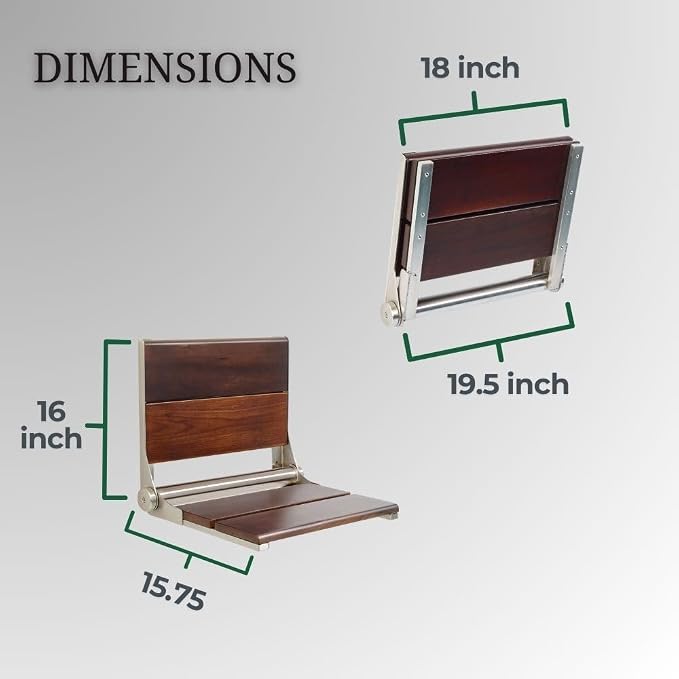 Folding Shower Seat Wall Mounted - Image 4