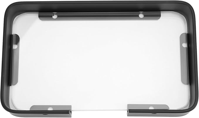 Black Bathroom Glass Shelf Bracket by JEWEDECO