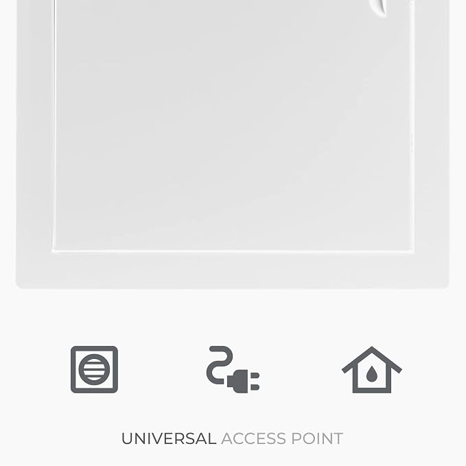 10 x 14 Inch White Rectangular Metal Plumbing Access Panel - Image 6