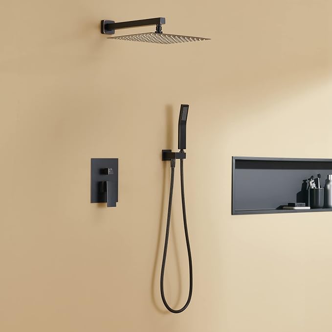 Rain Shower System 12 Inches Shower Combo Set Oil Rubbed Bronze Wall Mount - Image 7