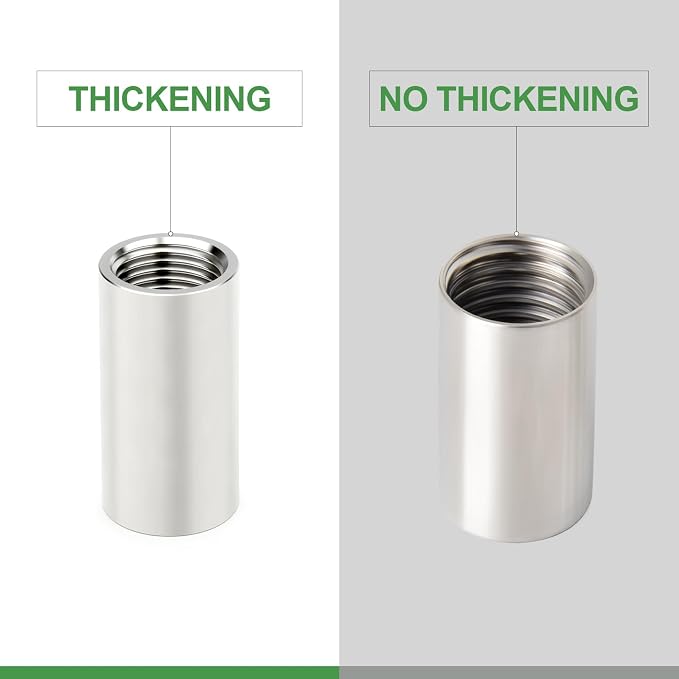 TAISHER 2PCS Stainless Steel Pipe Fittings, 1/4" NPT Female x 1/4" NPT Female - Image 3