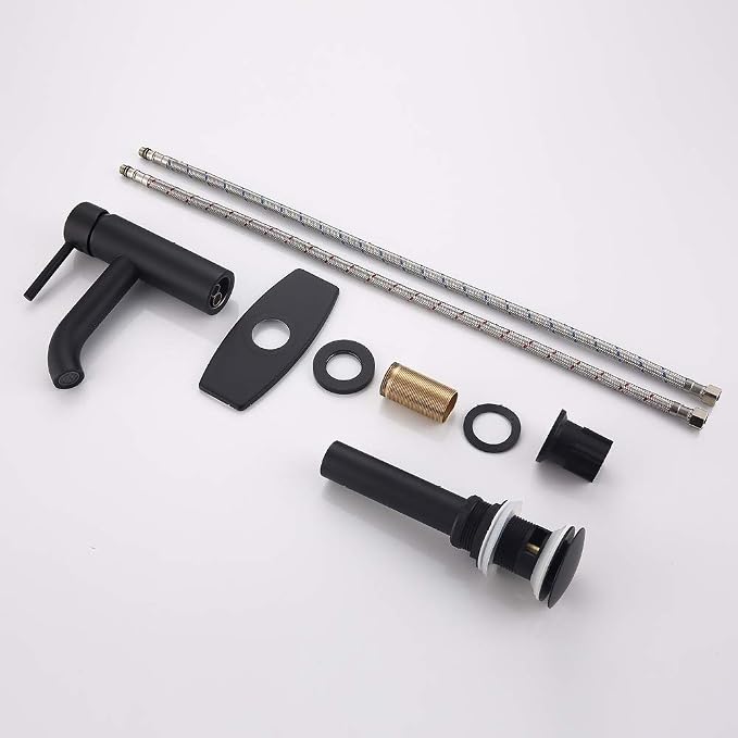Single Handle Black Bathroom Faucet - Image 6