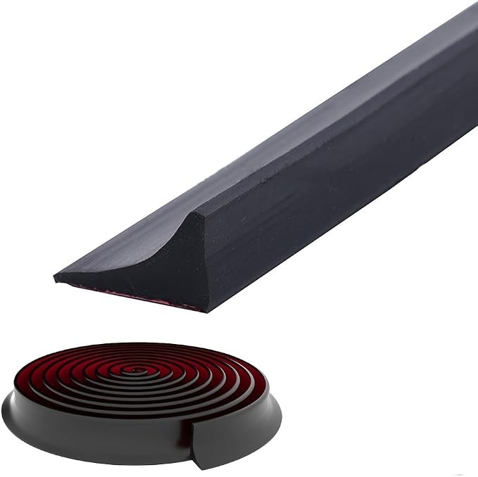 Shower Threshold Water Dam, Self Adhesive Silicone Waterproof Barrier Bathroom by MVUENLEYOG