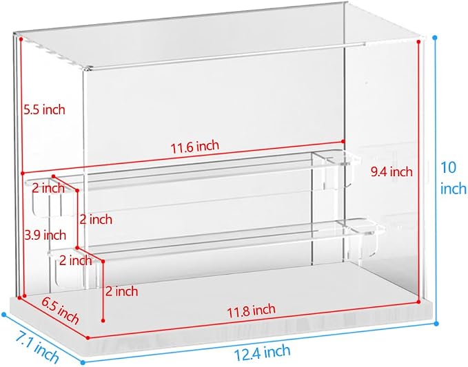 Choowin 3 Tier Clear Acrylic Display Case - Image 2