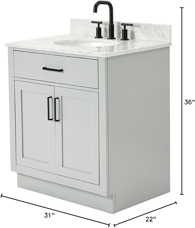 ARIEL Hepburn 31 Inch Bathroom Vanity - Image 2