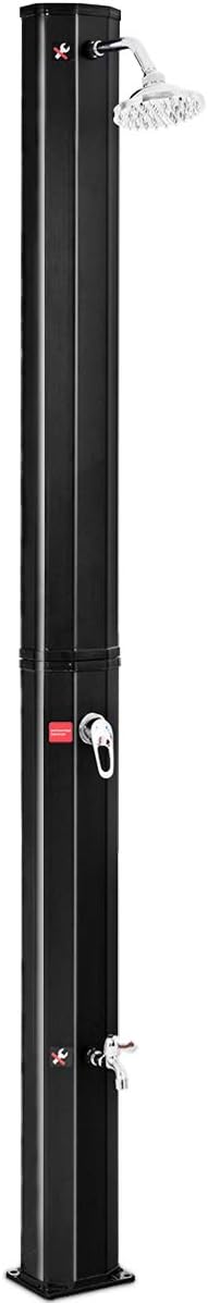 Giantex 7.2Ft 9.3 Gallon 2-Section Solar Heated Shower W/Shower Head Outdoor by Giantex
