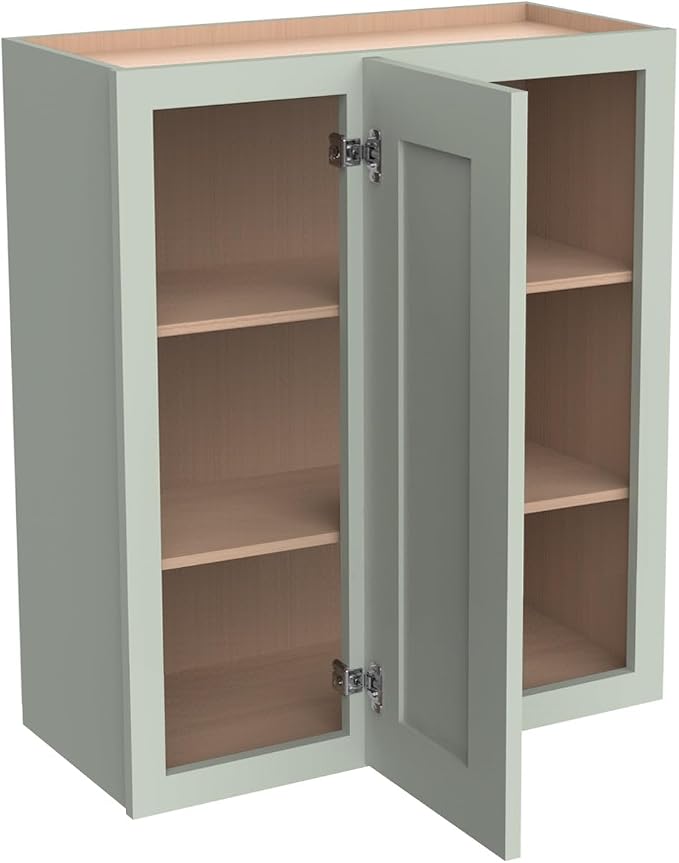 Solid Hardwood Wall Blind Corner Cabinets, Adjustable Shelves, Soft-Close Doors - Image 8