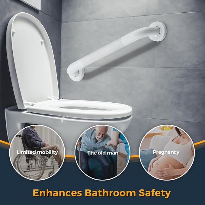 Grab Bars for Shower, 1 Pack 12-Inch Anti Slip Shower Handles for Elderly - Image 2