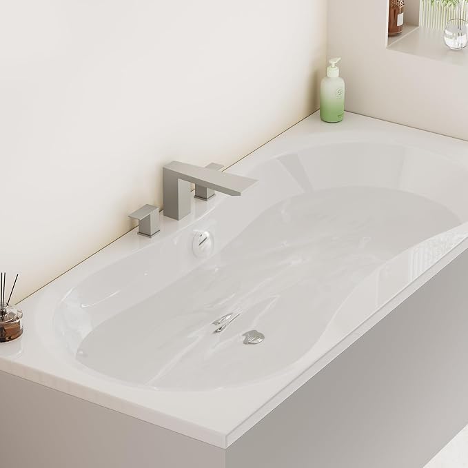 BESy Waterfall Roman Tub Faucets, Deck Mount Bathtub Faucets Set, Garden 3 - Image 8