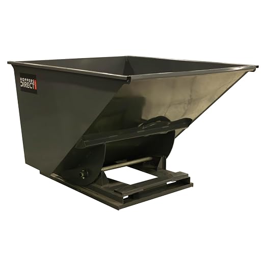 Heavy Duty Self-Dumping Hopper, 2 cu yd Tall, 6000 lb Capacity, by Hoppers+Direct