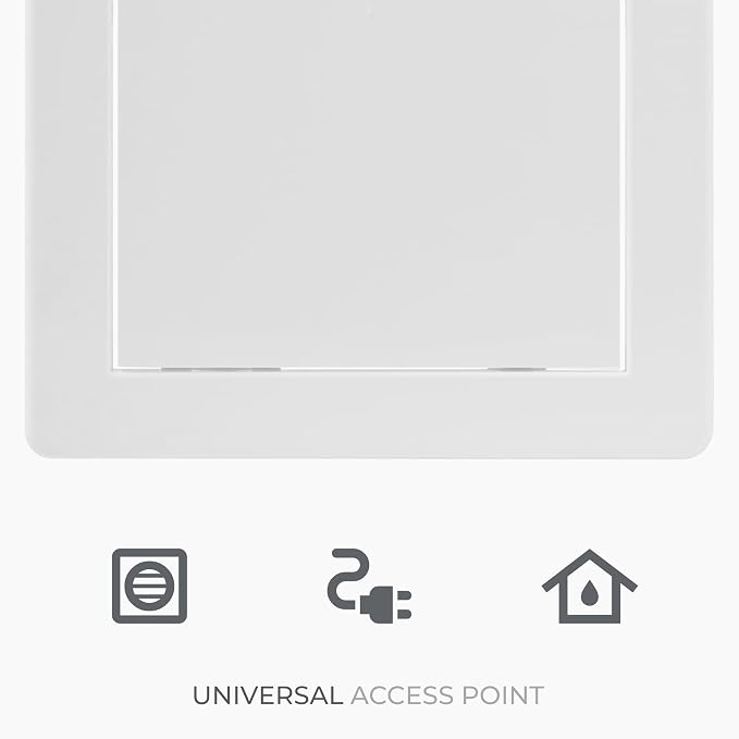 6 x 8 Inch White Rectangular ABS Plastic Plumbing Access Panel - Image 6