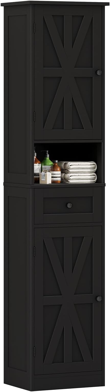 67" H Tall Bathroom Cabinet, Narrow Storage Cabinet - Image 8
