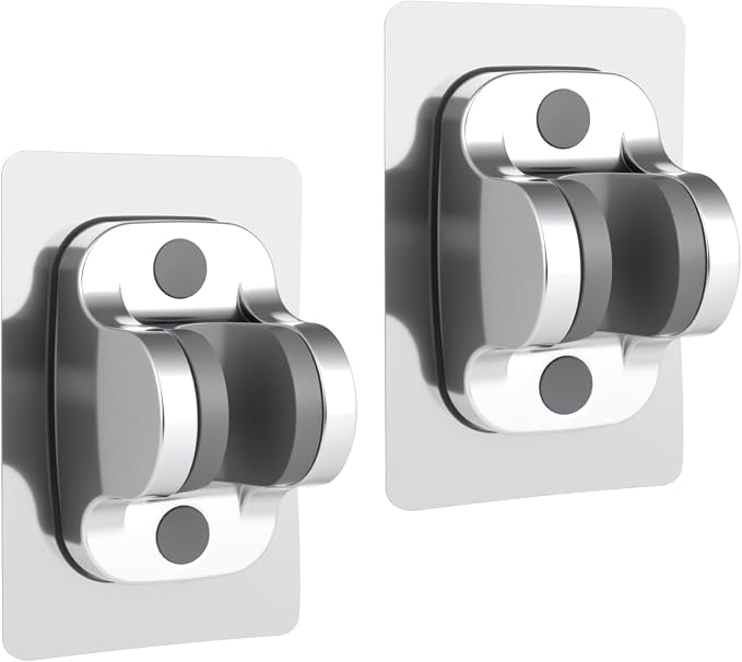 2Pcs Strong Adhesive Adjustable Shower Head Holder- Wall Mounted Heavy Duty - Image 7
