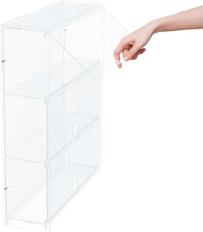 Choowin 3 Layer Wall Shelf Clear Acrylic Display Case - Image 3