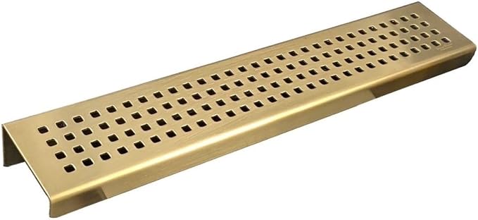 SereneDrains Stainless Steel Gold Brass Shower Shelf by SereneDrains