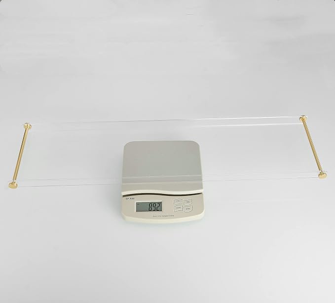 Bathtub Tray Clear Caddy Rack: Acrylic Tub Tray Shelf - Image 5
