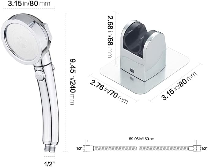 KAIYING Drill-Free High Pressure Handheld Shower Head - Image 6