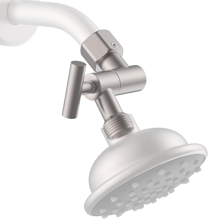 All Metal Shower Head Elbow Adapter, Adjustable Shower Head Extension Adapter by MINGOR