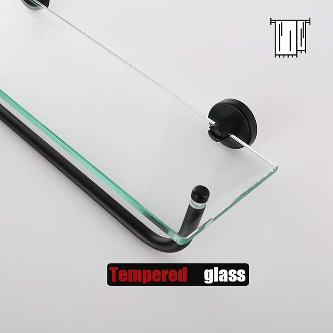 JQK Bathroom Glass Shelf, Shelf - Image 6