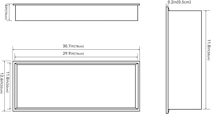 Achelous Stainless Steel Wall Insert Niche - Image 3