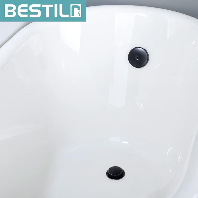 BESTILL Tip-Toe Bathtub Drain Bath Tub Trim Set Conversion Kit - Image 2
