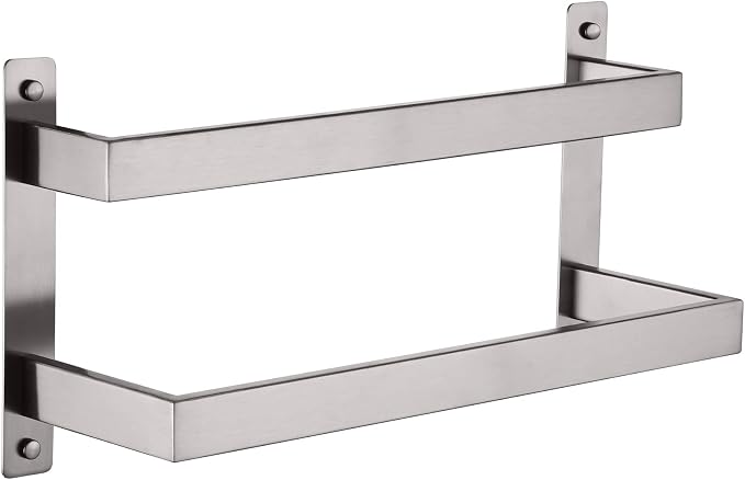 KOKOSIRI Hand Towel Bars 16 Inches Bathroom 2-Tiers Ladder Towel Rails Towel by KOKOSIRI