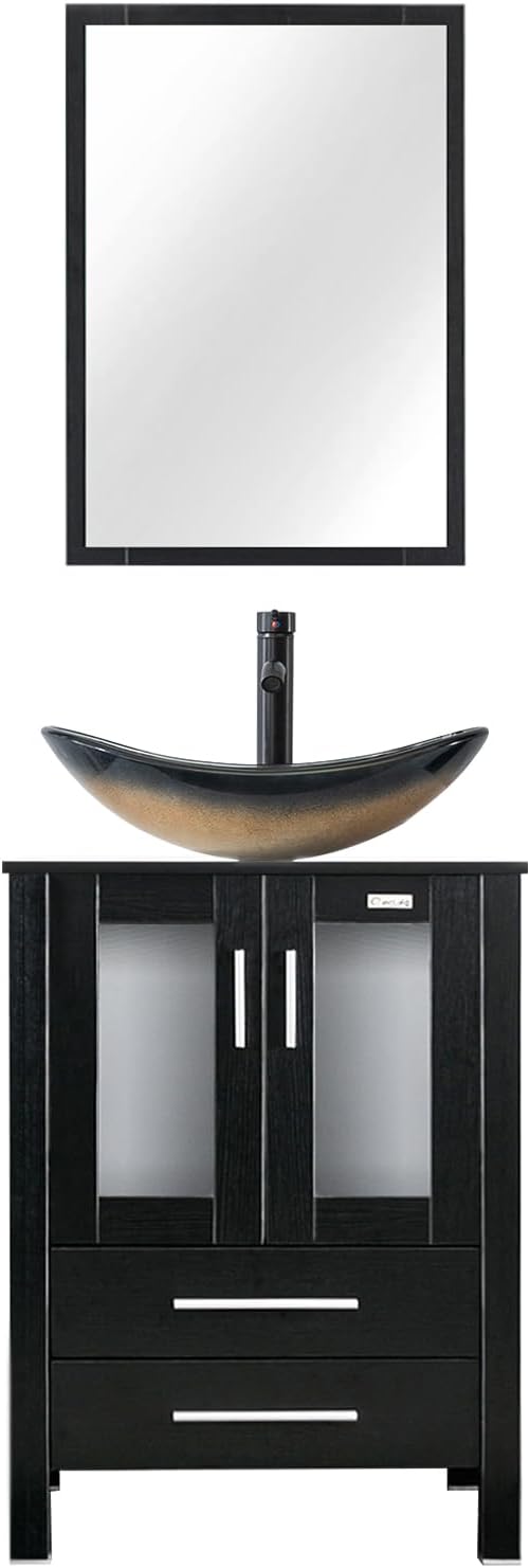 eclife 24" Modern Bathroom Vanity Sink Combo Freestanding Cabinet by eclife