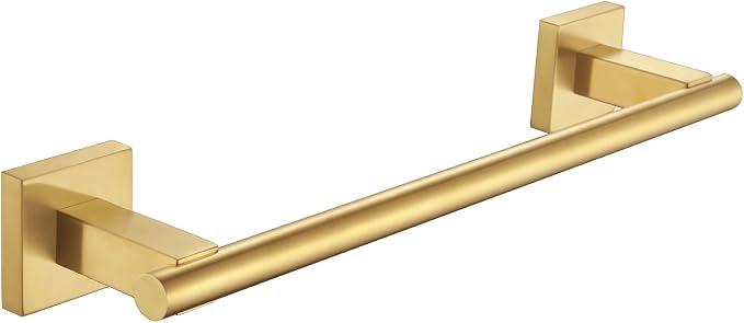 Suyar Brushed Gold Hand Towel Holder, SUS 304 Stainless Steel Short Towel Bar by Suyar